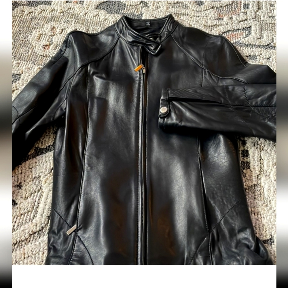 Womens Jones New York Leather Jacket